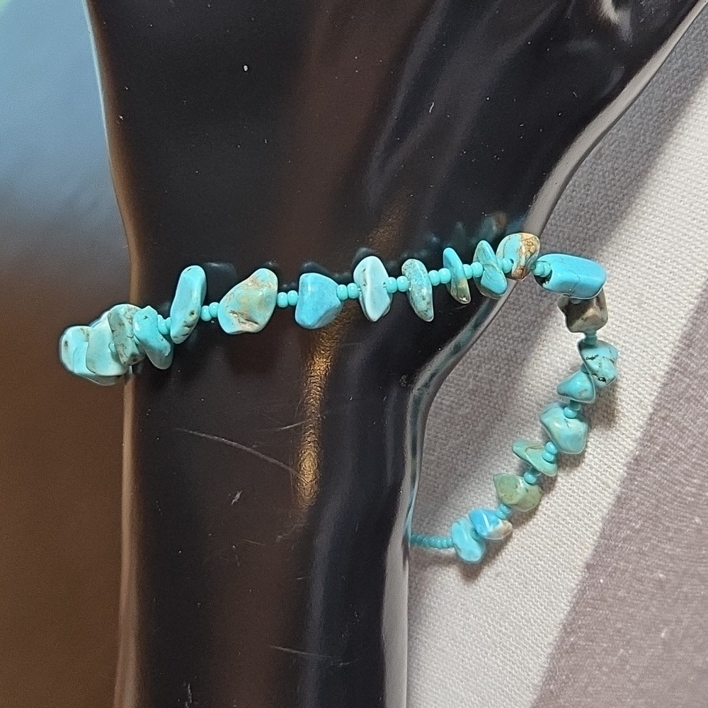 Ankle Bracelet Dyed Quartz